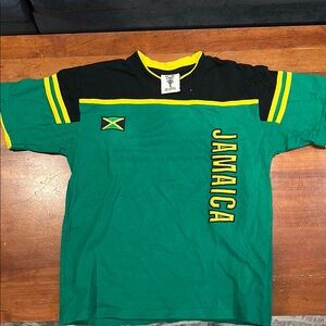 Jamaica Kids Shirt - Green and Yellow